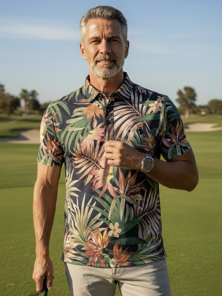 Aero-Lux Printed Polo - Image 2