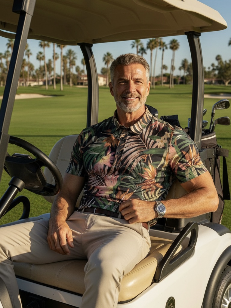 Aero-Lux Printed Polo - Image 3