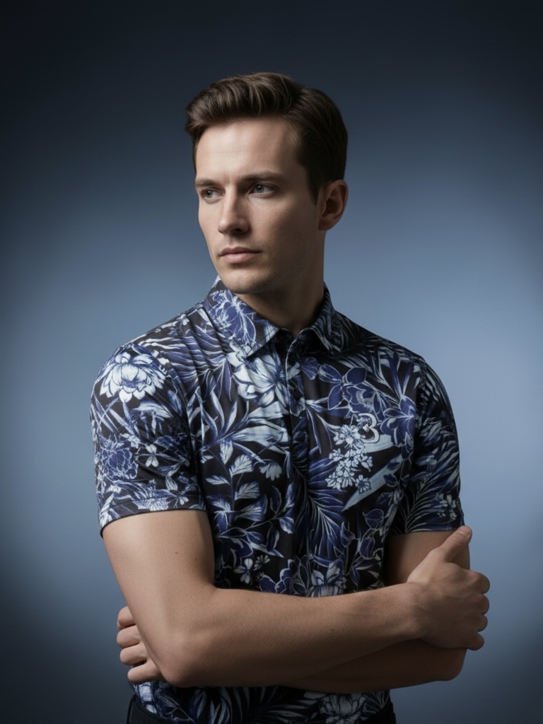 Aero-Lux Printed Polo - Image 3