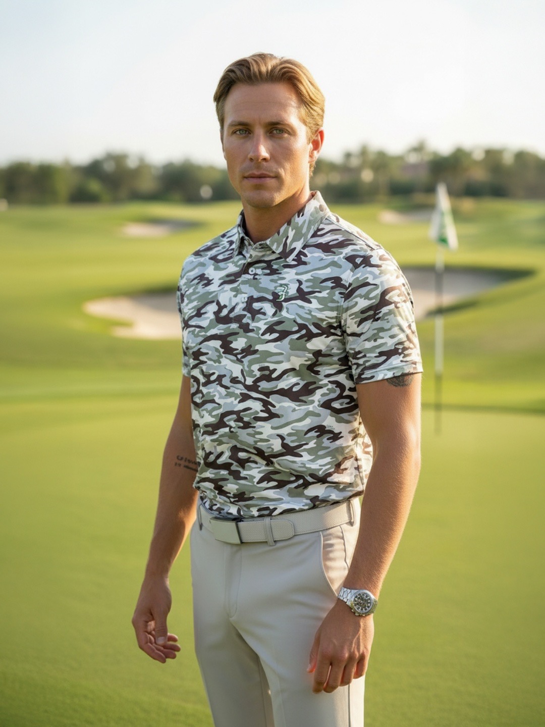 Aero-Lux Printed Polo - Image 2